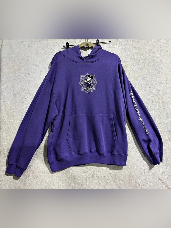Disney Tops - Walt Disney World Purple Hoodie Sweatshirt Adult L 100 Years Of Wonder Mickey